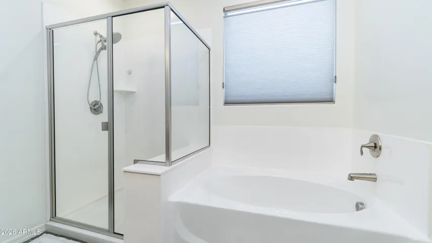 Shower and Tub opposite of vanity