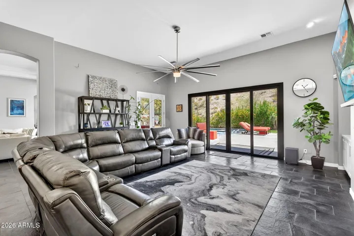 2019 pocket door exit to the back patio