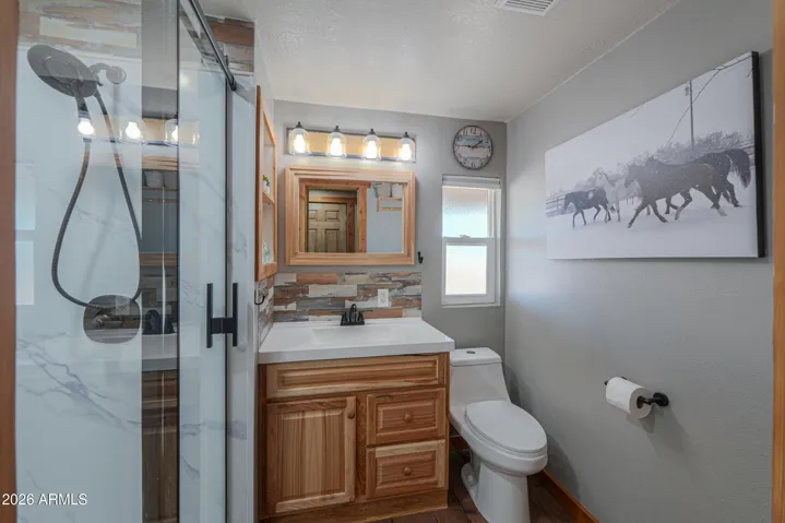 main bathroom and shower