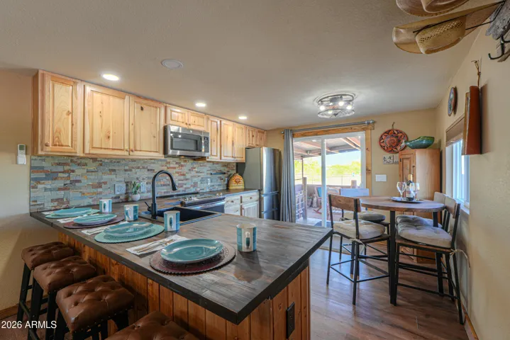 custom kitchen in the perfect western setting