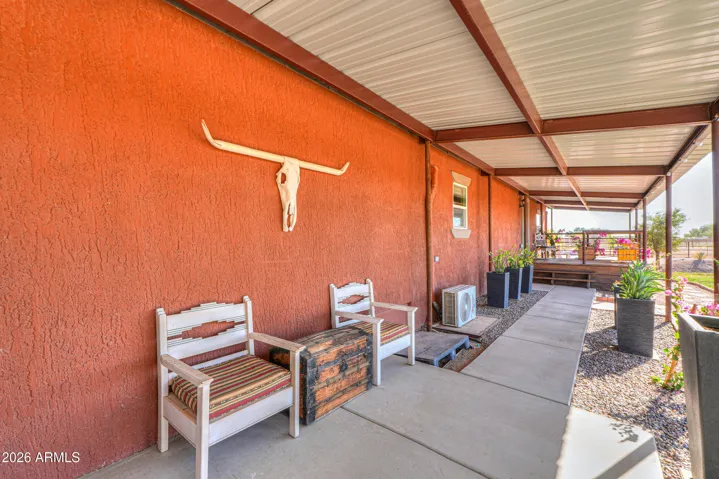 southfacing to barns and arena