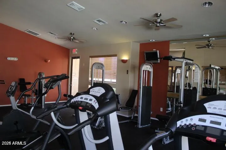 Two weight rooms and one right by the condo