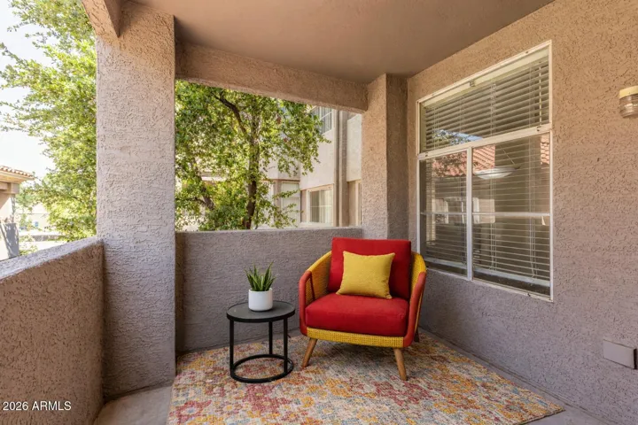 Virtually staged patio