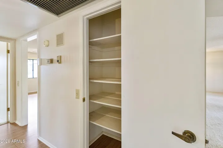 Hallway linen closet