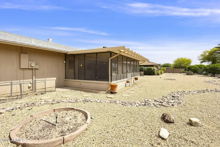 Oversized backyard