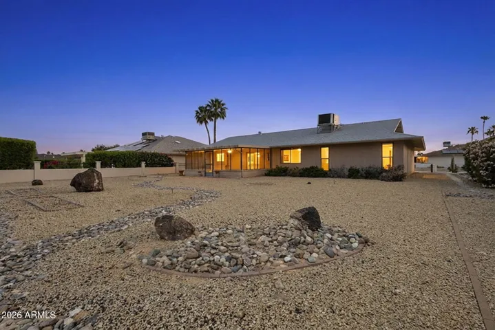 View of oversized lot