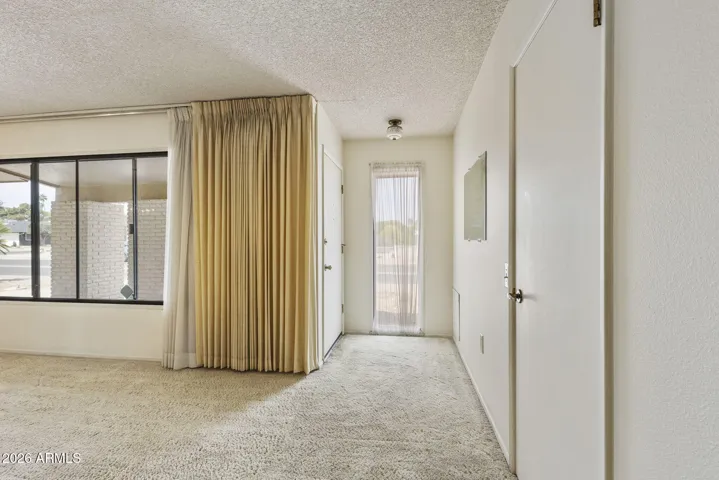 Front Entry Door way with separate window