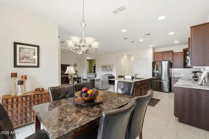Looking towards the kitchen and living room