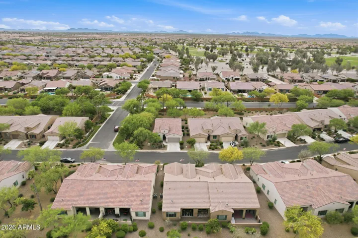 Aerial view of the community