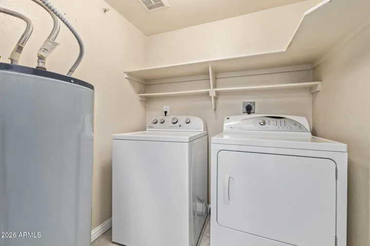 Washer and dryer in unit