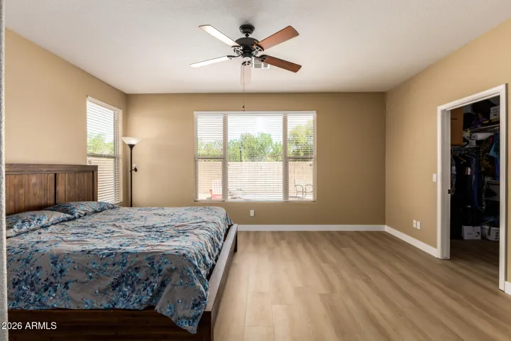 Gorgeous new lvp and baseboards in primary suite!