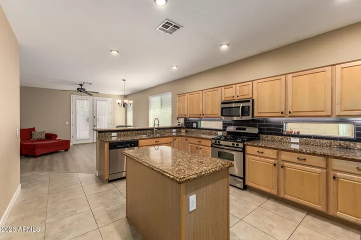 Plenty of cabinet storage and counter space.