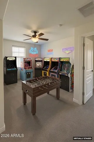 spare room as game room
