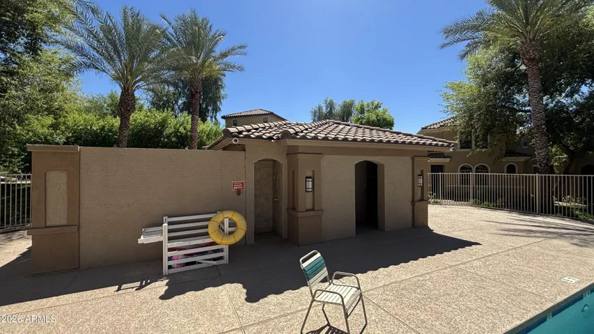 pool shower and bathrooms