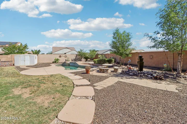 natural grass and gravel throughout