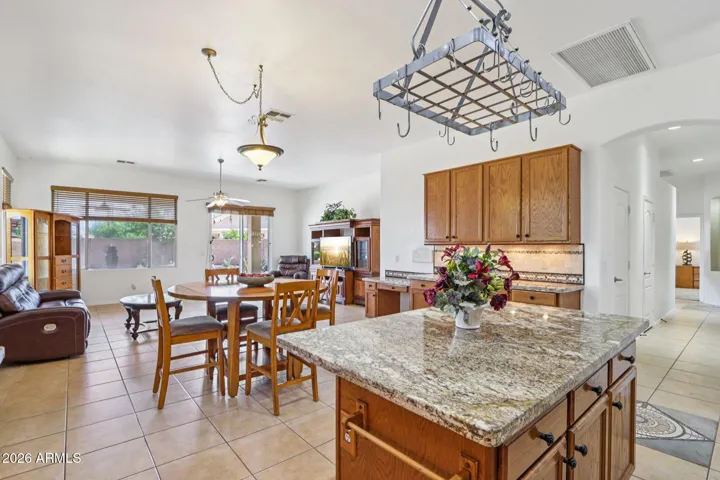 kitchen ,dining, and, living room space