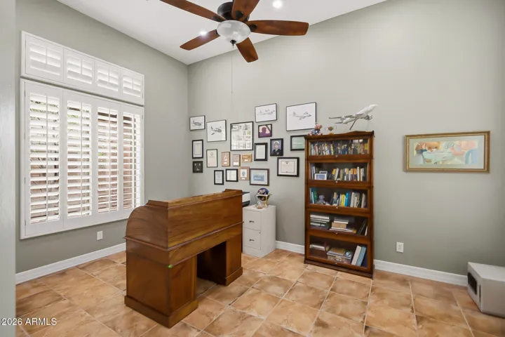 More flex space. Office/ library, workout room or an art & craft room.