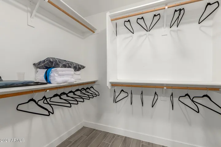 Owner's walk-in closet