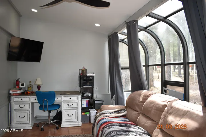 Sunroom/office off bedroom