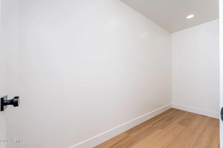 Walk in closet in the master