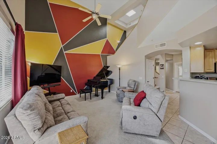 Nicely sized Family Room~Even fits all furniture and a Piano! (Piano does not come with home)