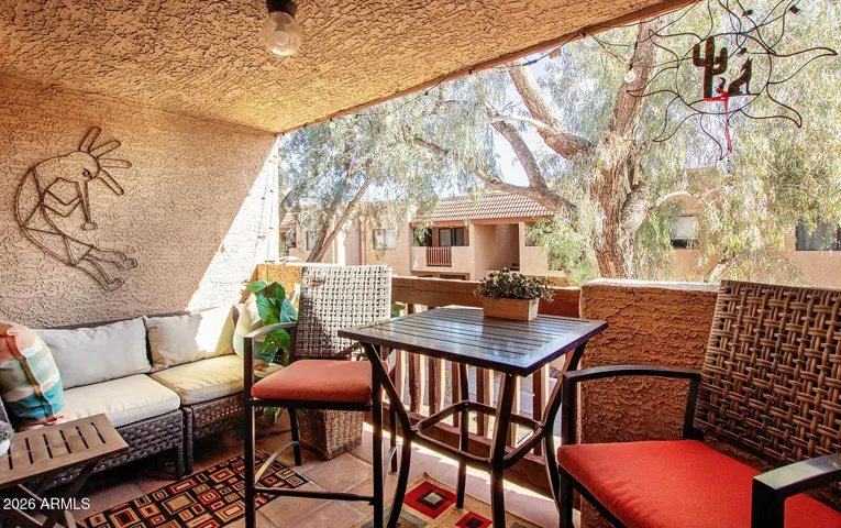 the 3rd floor unit balconies are especially private