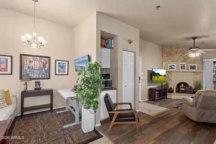 This unit has a flex space for office or whatever!