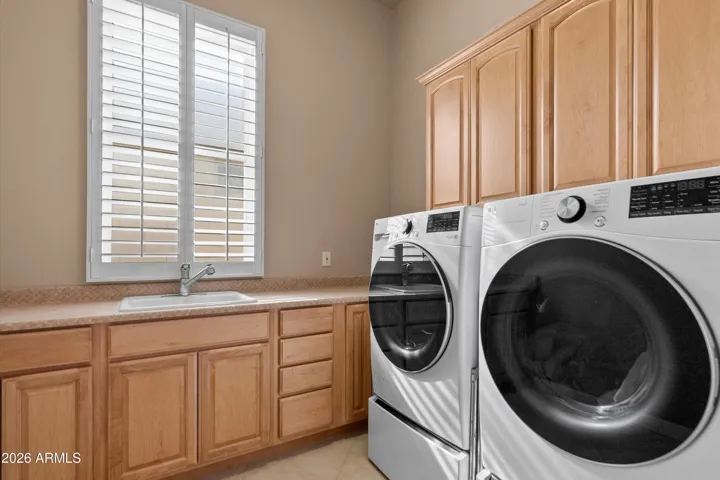 Inside laundry room
