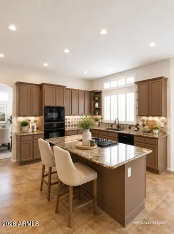 Kitchen virtually staged