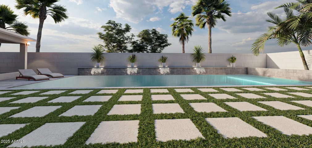 pool renderings. NOT ACTUAL PHOTO OF YARD