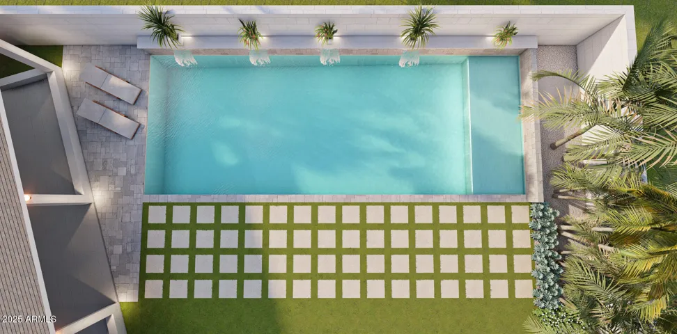 pool renderings. NOT ACTUAL PHOTO OF YARD