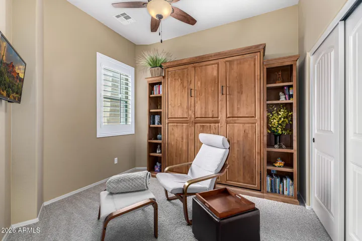 Custom real wood murphy bed