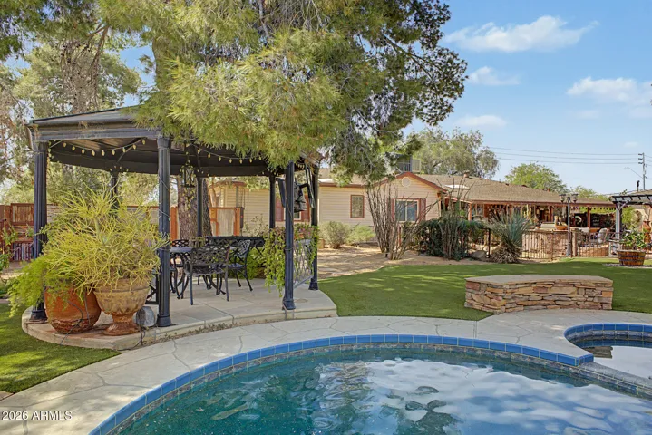 Gazebo, Turf, and plenty of Shade Trees