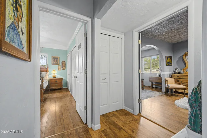 Hallway view toward spare and Main Bedrooms