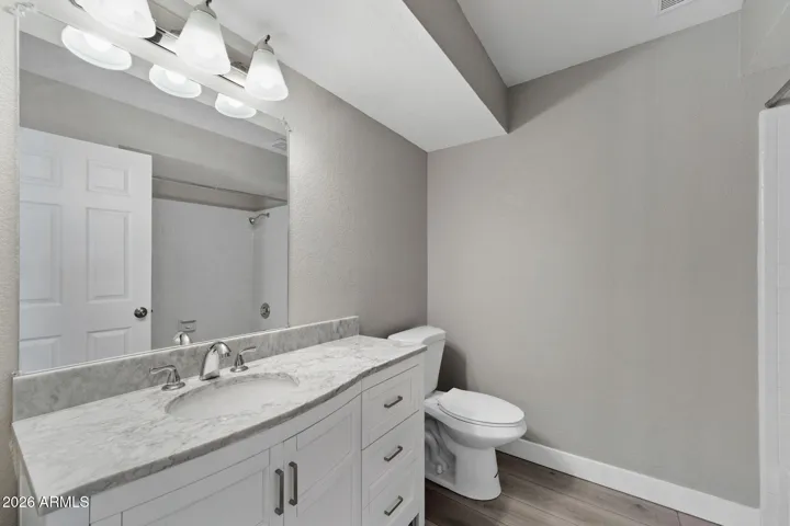 Guest Bath with tub/shower.