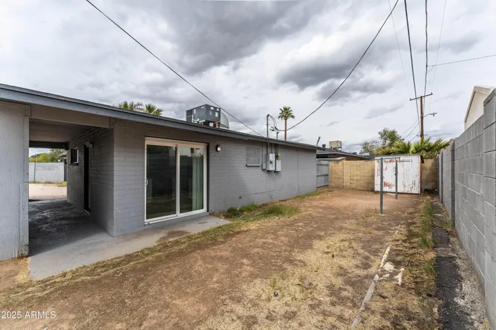 Backyard, unit B.