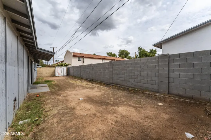 Backyard, unit B.