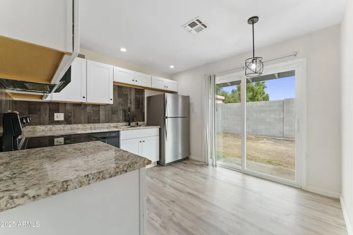 Kitchen and Dining Room, unit B.