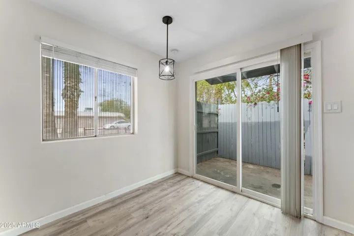 Dining room, unit A.