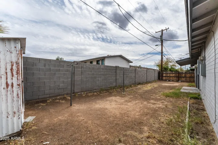 Backyard, unit B.