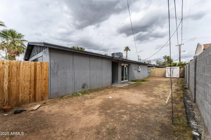 Backyard, unit B.