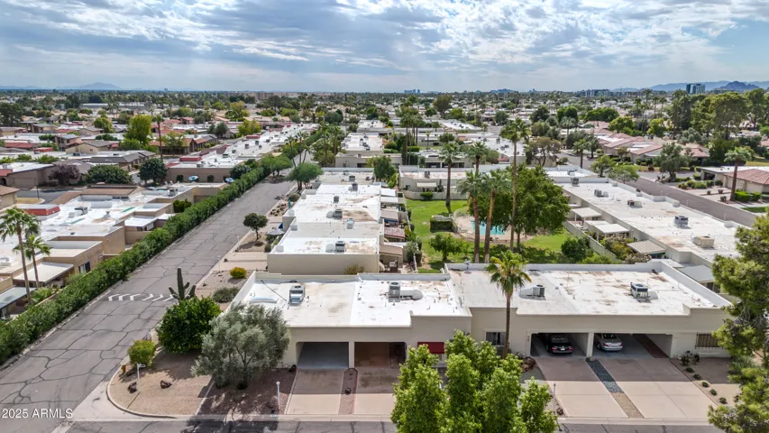 Drone photo of community