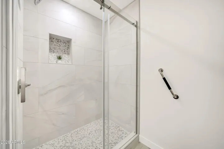 Primary suite bathroom walk-in shower