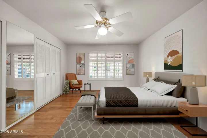 Primary Suite Virtually Staged
