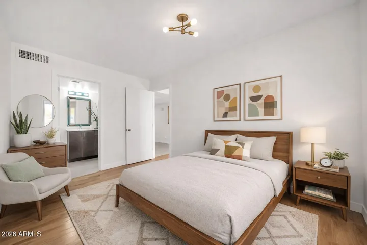 Second bedroom Virtually staged