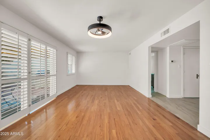 Great room with slider arcadia leading to outdoor patio