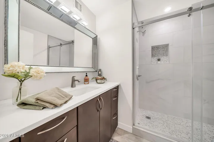 Primary Suite bathroom with walk-in shower
