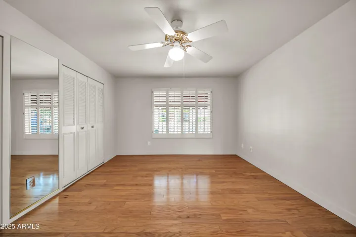 Large primary suite with large closet