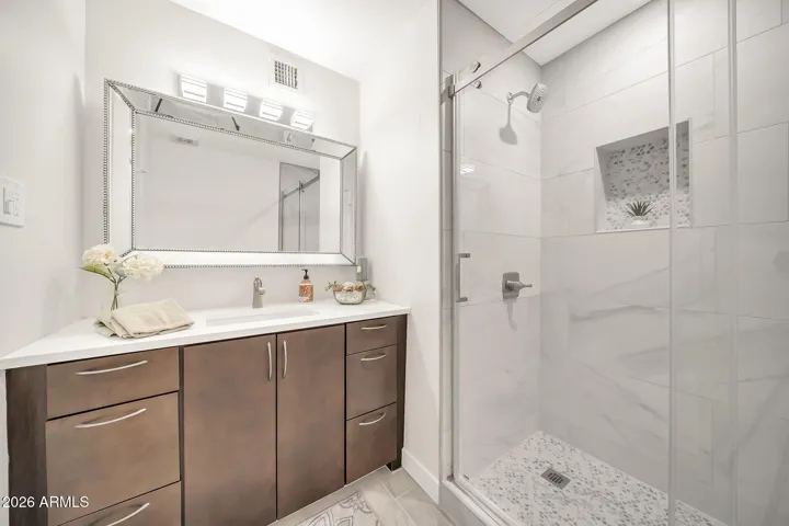 Primary Suite bathroom with walk-in shower