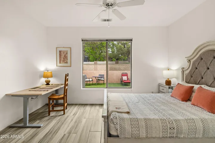 Back Master Bedroom Overlooking Backyard